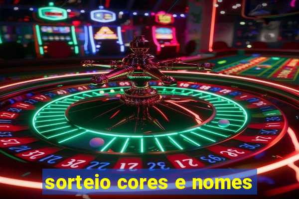 sorteio cores e nomes