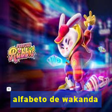 alfabeto de wakanda