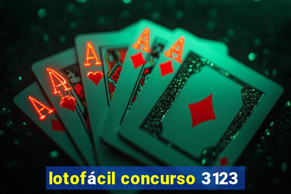 lotofácil concurso 3123