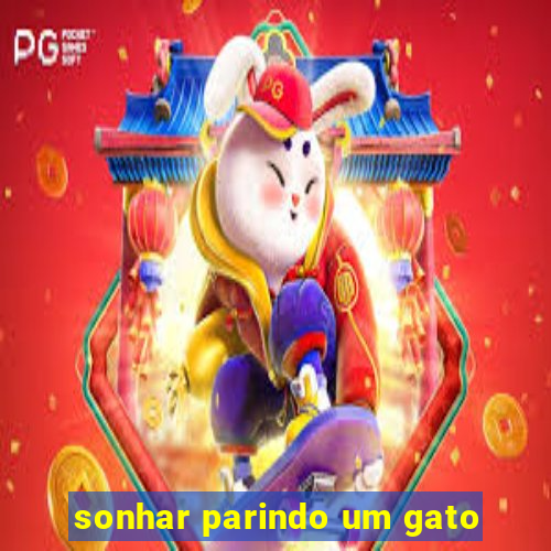 sonhar parindo um gato