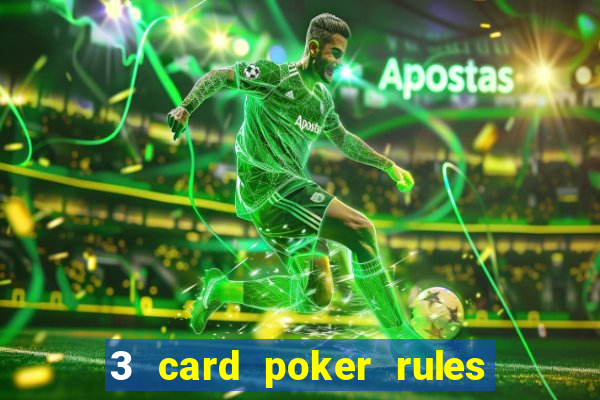 3 card poker rules in casino