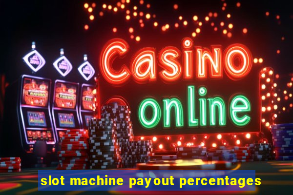 slot machine payout percentages