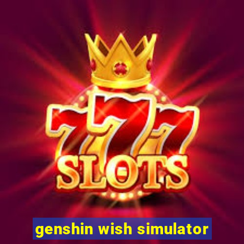 genshin wish simulator