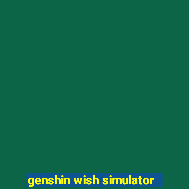 genshin wish simulator