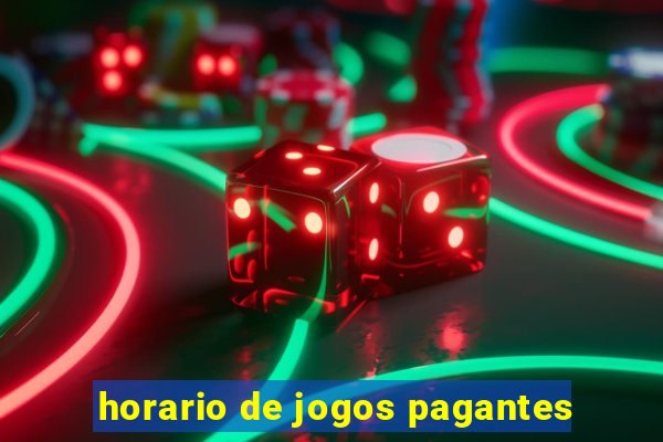 horario de jogos pagantes