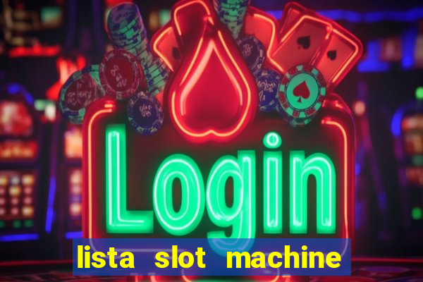 lista slot machine da bar