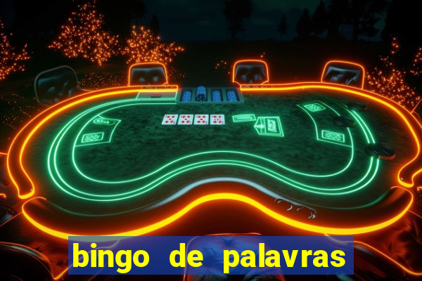 bingo de palavras para 3 ano