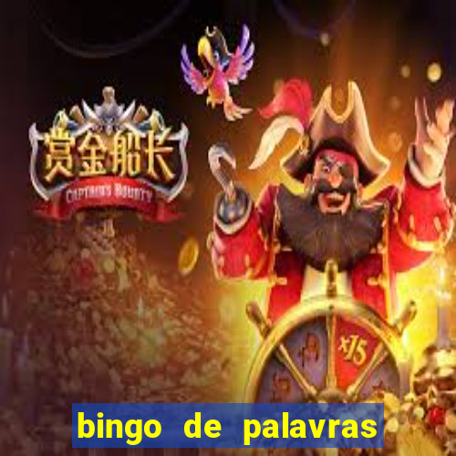 bingo de palavras para 3 ano