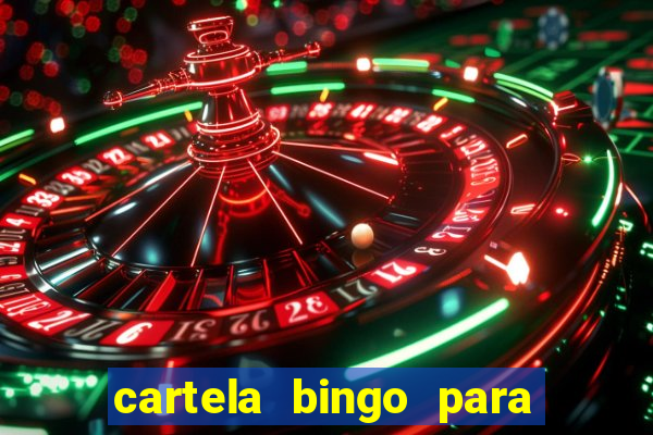 cartela bingo para cha de cozinha imprimir gratis