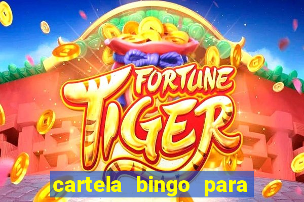 cartela bingo para cha de cozinha imprimir gratis