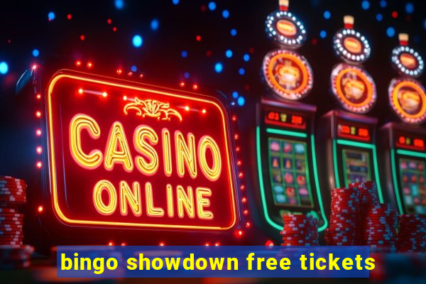 bingo showdown free tickets