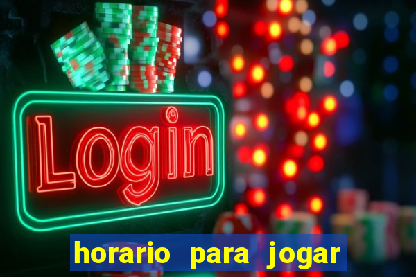 horario para jogar fortune tiger hoje