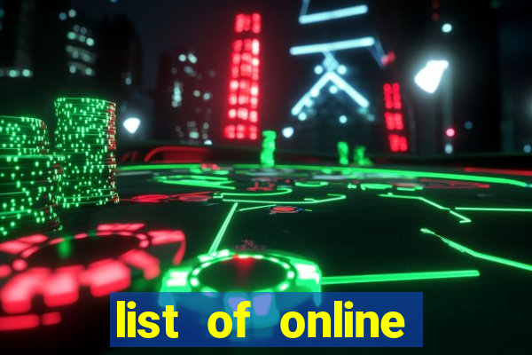 list of online slot sites