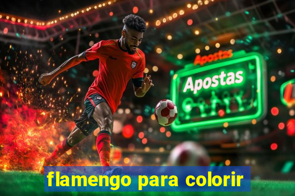 flamengo para colorir