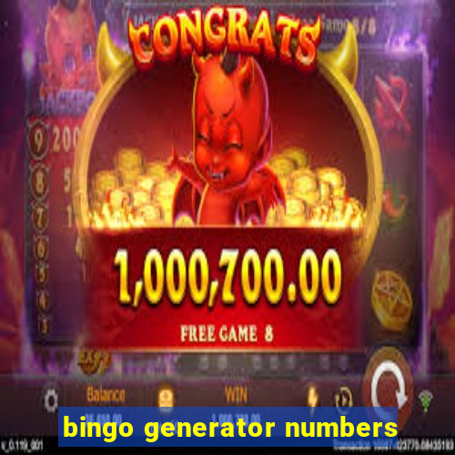 bingo generator numbers