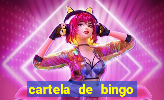 cartela de bingo para chá de bebê