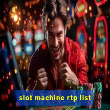 slot machine rtp list