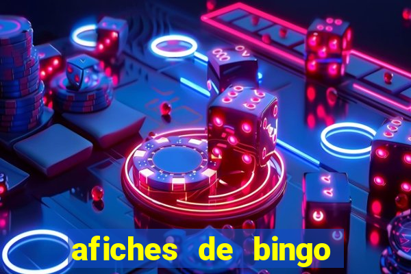 afiches de bingo para editar