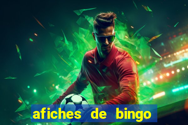 afiches de bingo para editar