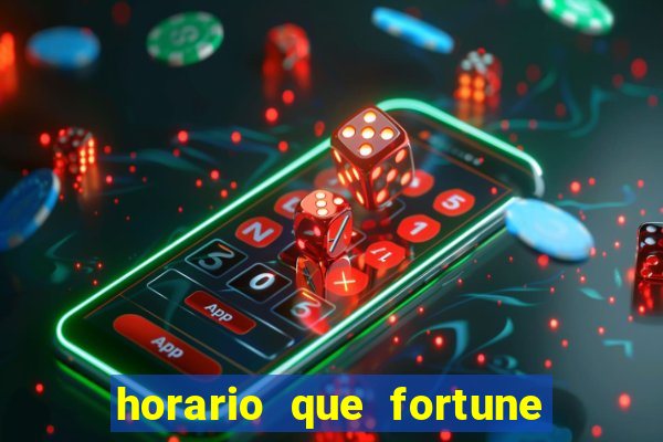 horario que fortune tiger paga