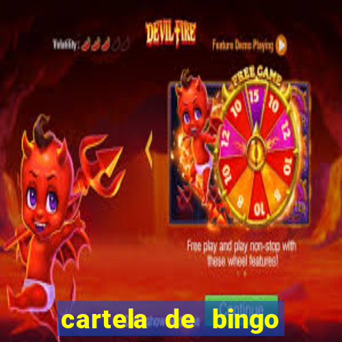 cartela de bingo pra imprimir