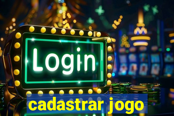 cadastrar jogo