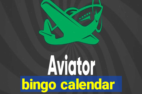 bingo calendar