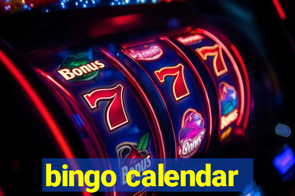 bingo calendar