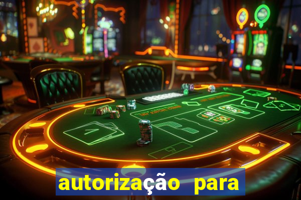 autorização para jogar bola