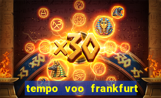 tempo voo frankfurt sao paulo