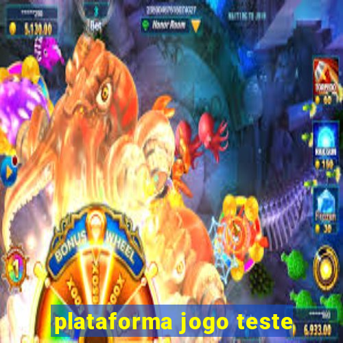 plataforma jogo teste