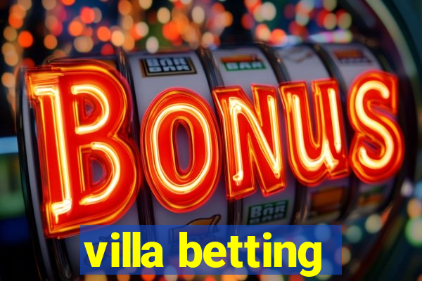 villa betting