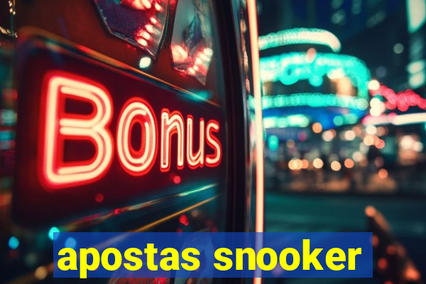 apostas snooker