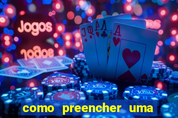 como preencher uma cartela de bingo