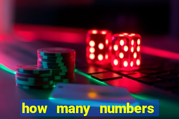 how many numbers in bingo