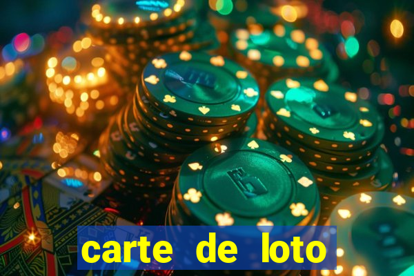 carte de loto bingo a imprimer gratuit