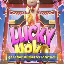 gerador numeros lotofacil