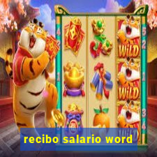 recibo salario word