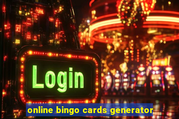 online bingo cards generator