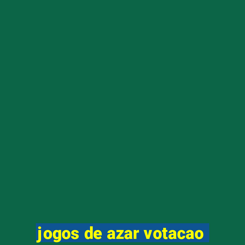 jogos de azar votacao