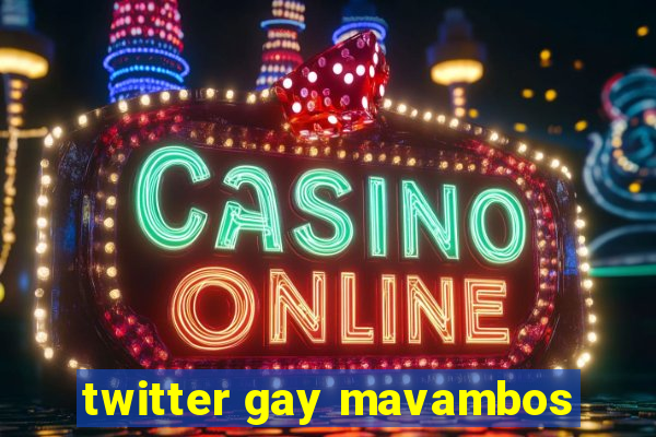 twitter gay mavambos