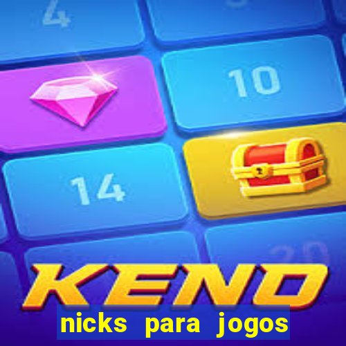 nicks para jogos de tiro