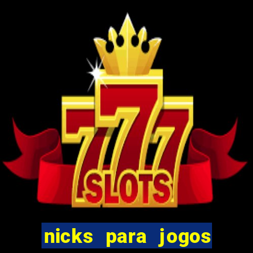 nicks para jogos de tiro