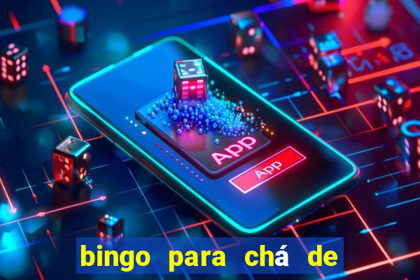 bingo para chá de bebê para imprimir grátis