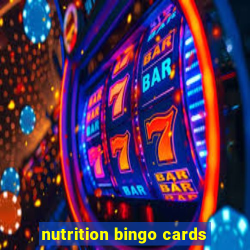 nutrition bingo cards