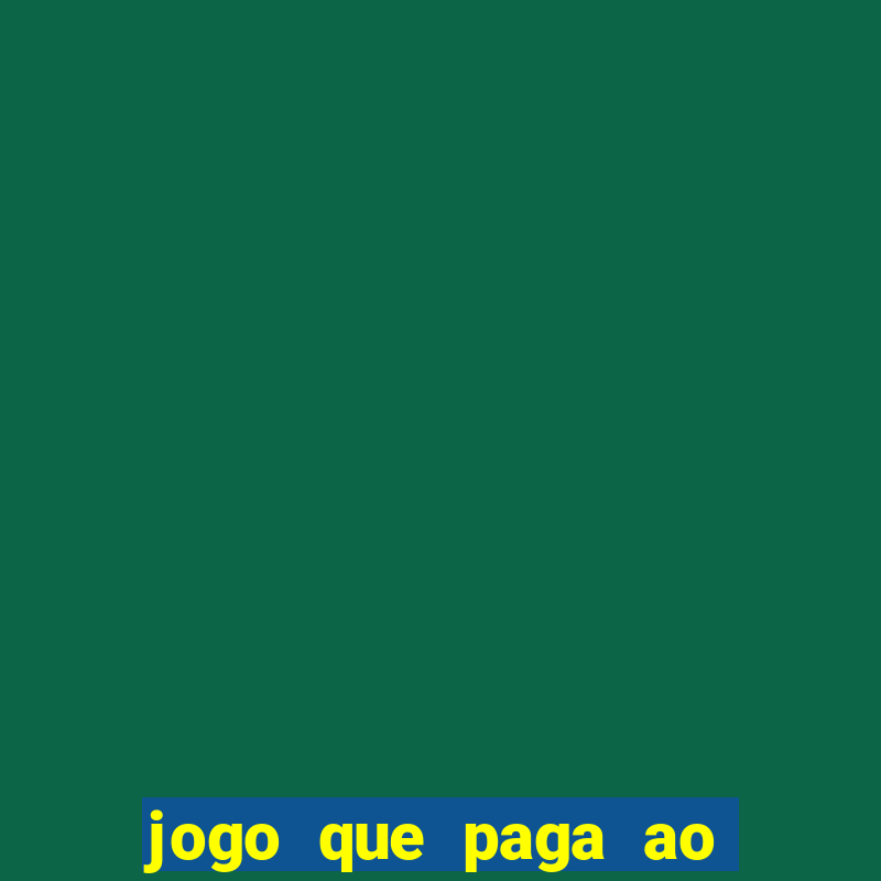 jogo que paga ao se cadastrar