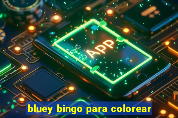 bluey bingo para colorear