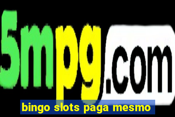 bingo slots paga mesmo