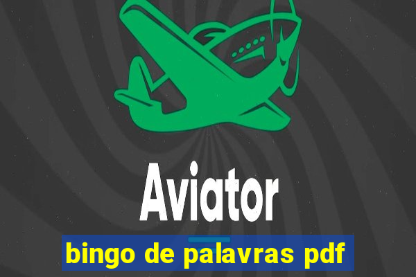 bingo de palavras pdf