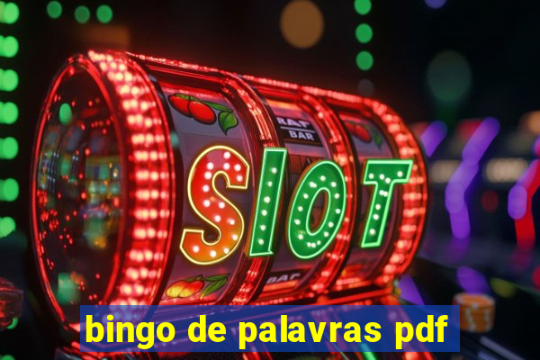 bingo de palavras pdf